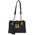 Gucci Shoulder Bag Guccissima Padlock Chain GG Bag Leather Black Gold