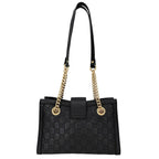 Gucci Shoulder Bag Guccissima Padlock Chain GG Bag Leather Black Gold — view 2