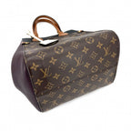 Louis Vuitton 2-Way Fold Tote MM Shoulder Bag Crossbody Monogram Canvas Brown — view 3