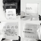 Chanel Shawl Lace Large Cotton Rayon Nylon Black Scarf — view 3