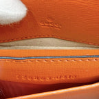 Gucci 2-Way Mini Horsebit Mini Shoulder Bag Crossbody Leather Orange Gold — view 5