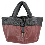 Chanel Handbag Coco Cocoon PM Reversible Tote CC Logo Quilted Nylon Gray — view 4