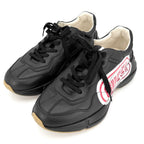 Gucci Sneakers Ryton Low Cut Shoes 6.5 Leather Black