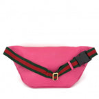 Gucci Waist Bag Logo Print Sherry Line Crossbody Leather Pink Gold — view 2