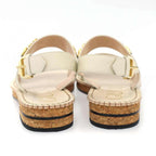 Gucci Che tola leather Sandals Gray Beige — view 3