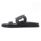 Hermes Extra Sandals tola Chaine D'ancre Black — view 2