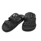 Hermes Extra Sandals tola Chaine D'ancre Black