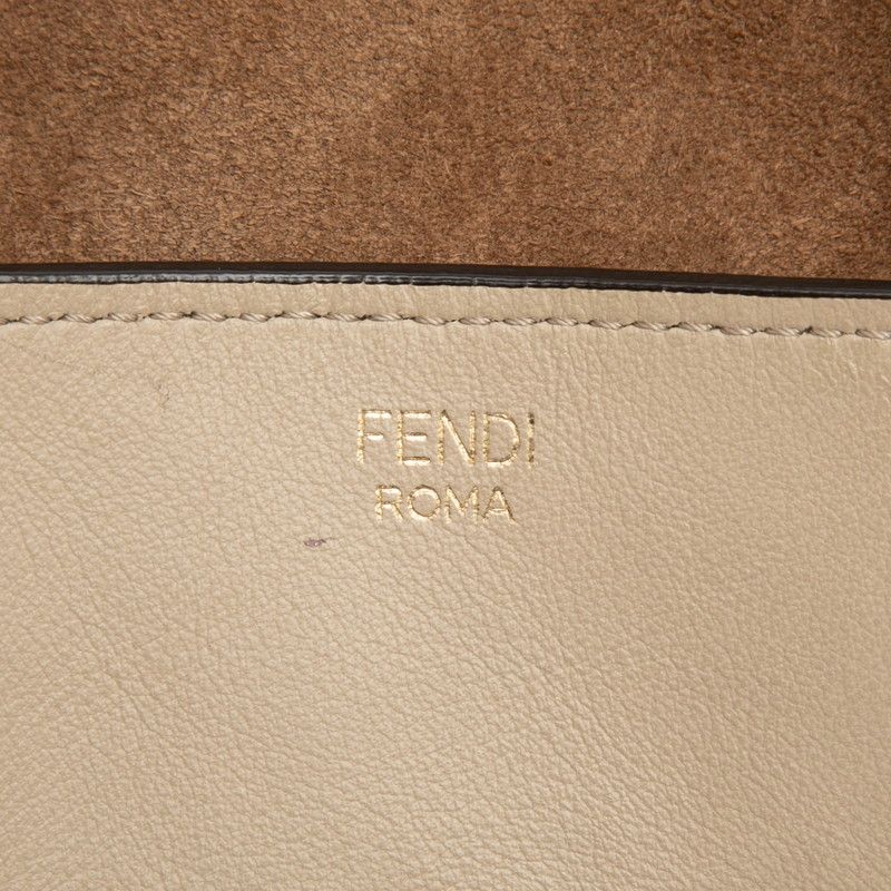 Fendi 2-Way Shoulder Bag Beige Leather — view 5