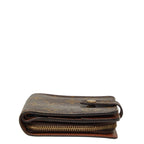 Louis Vuitton Monogram Compact Zip Wallet Brown Leather — view 3