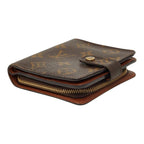 Louis Vuitton Monogram Compact Zip Wallet Brown Leather — view 4