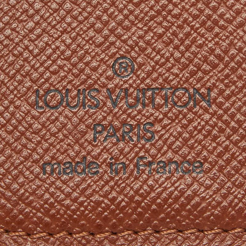 Louis Vuitton Monogram Compact Zip Wallet Brown Leather — view 8