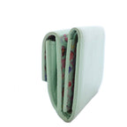 Louis Vuitton Portefeuille Lock Mini Trifold Wallet Leather Mist Green KH — view 2