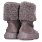 Louis Vuitton Line Monogram Shearling Suede Boots — view 2