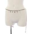 Chanel CC Logo Chain Belt Silver Color KH