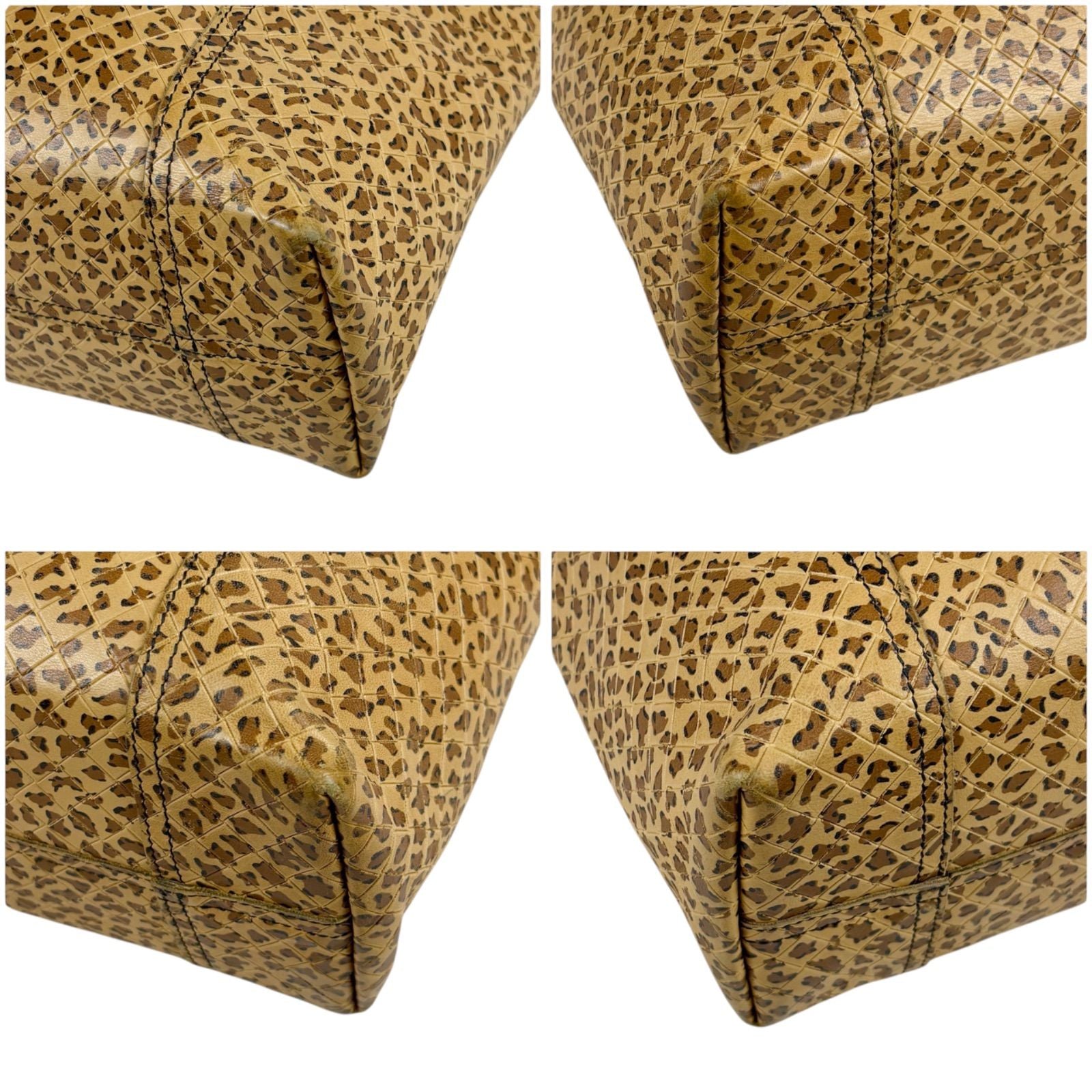 Bottega Veneta Intreccio Mirage Tote Leopard Brown Beige Butterfly Charm — view 5