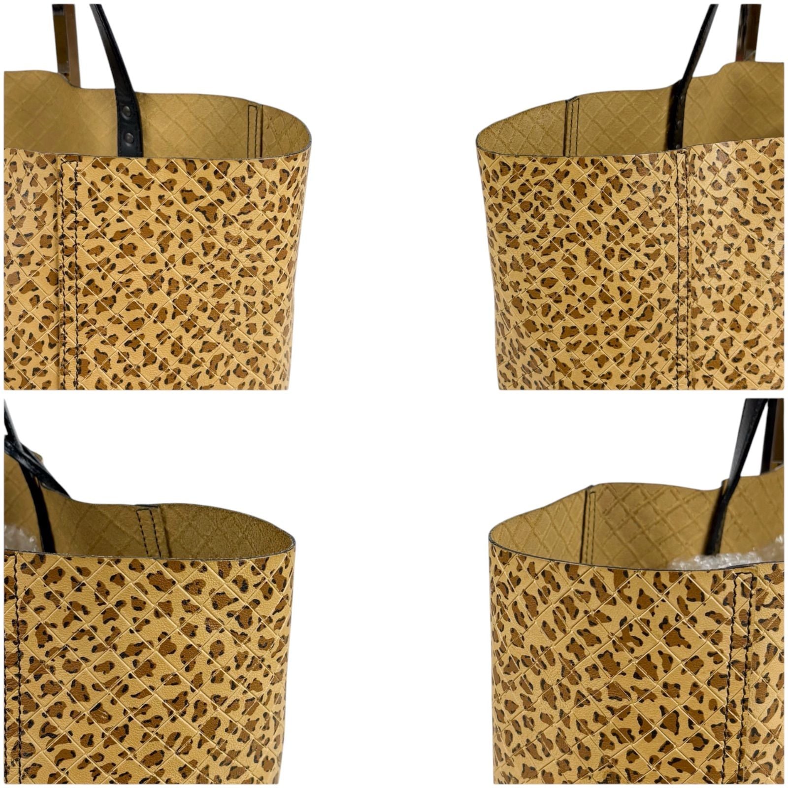 Bottega Veneta Intreccio Mirage Tote Leopard Brown Beige Butterfly Charm — view 4