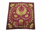 Hermes Scarf Carre 90 Yellow Golden Knight Red