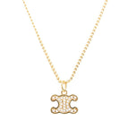 Celine Necklace Triomphe Rhinestone