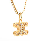 Celine Necklace Triomphe Rhinestone — view 2