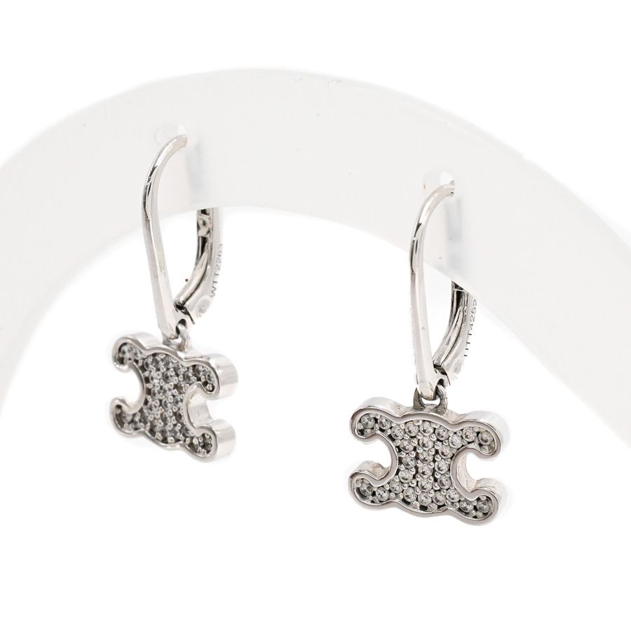 Celine Earrings Triomphe Rhinestone