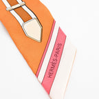Hermes Scarf Twilly Scarves Cream — view 5