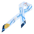 Hermes Scarf Twilly Scarves Blue