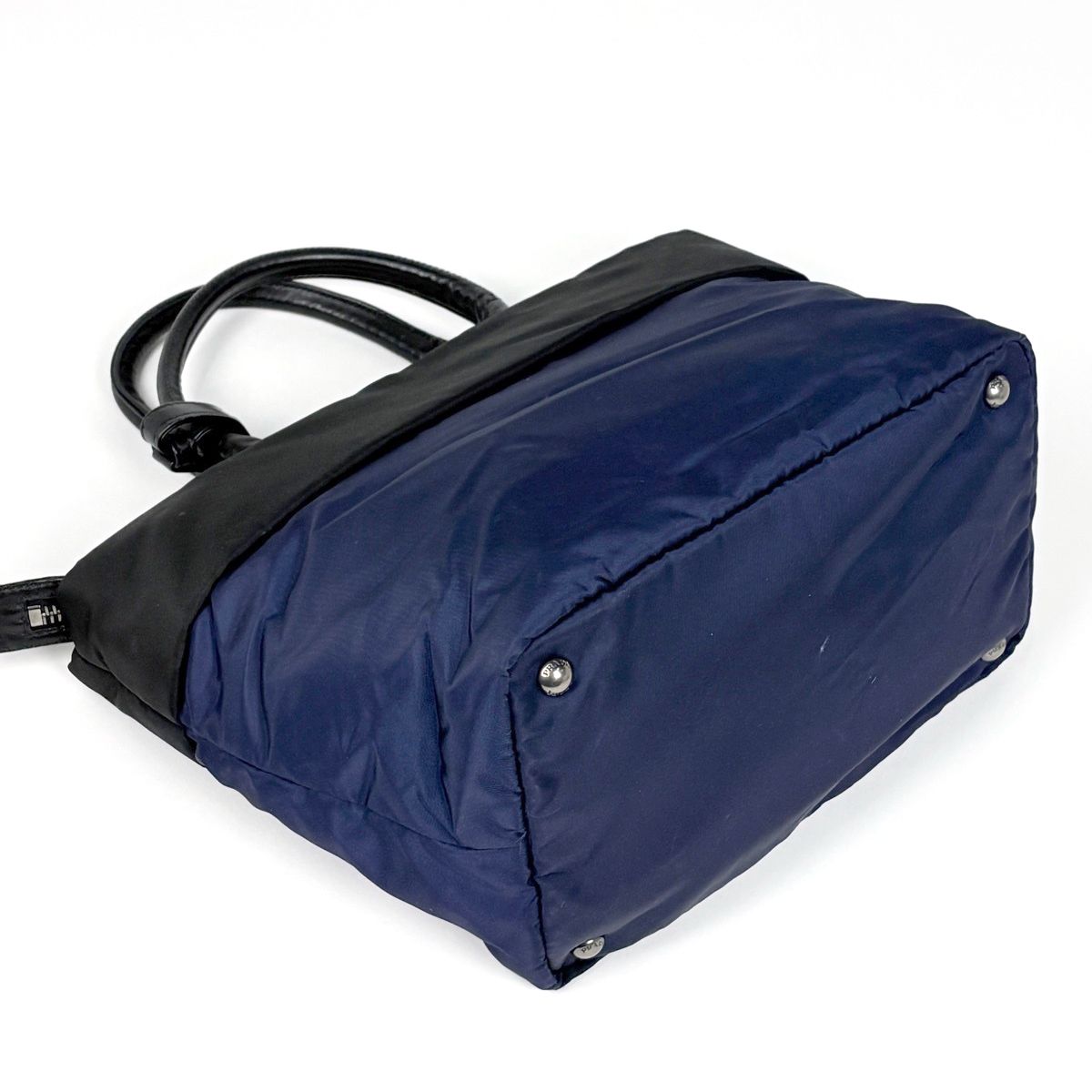 Prada Handbag 2-Way Tessuto Nylon Navy Nero — view 2