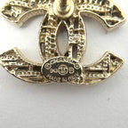 Chanel CC Logo Earrings Gold Plated — view 4