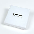 Dior Logo Faux Pearl Earrings Gold White — view 5
