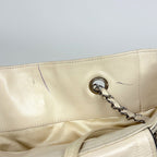 Chanel East Waist 2.55 Tote 2-Way Chain Leather Ivory — view 7
