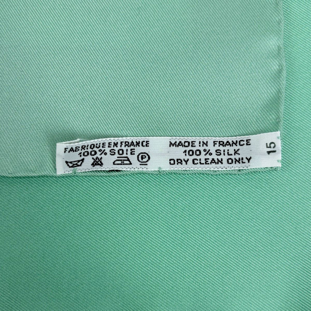 Hermes Carre 90 Auteuil en Mai May of Scarf Silk Green Multicolor — view 2