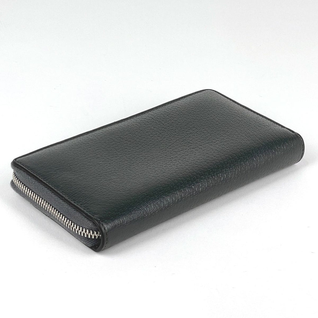 Gucci Cutout Interlocking Zip Around Wallet GG Supreme Pattern Leather Gray — view 2