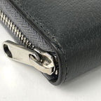 Gucci Cutout Interlocking Zip Around Wallet GG Supreme Pattern Leather Gray — view 3