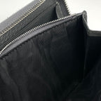 Gucci Cutout Interlocking Zip Around Wallet GG Supreme Pattern Leather Gray — view 6