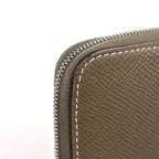 Hermes Azap Long Silk in Zip Around Wallet Veau Etoupe — view 3