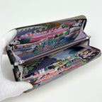 Hermes Azap Long Silk in Zip Around Wallet Veau Etoupe — view 5