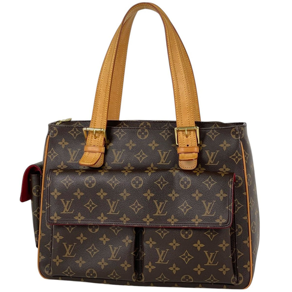 Louis Vuitton Multipuri City Handbag Shoulder Tote Monogram Brown