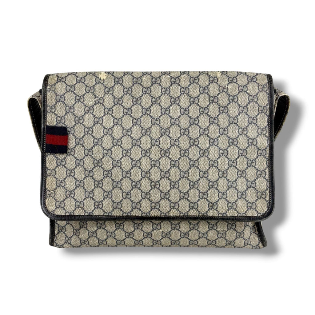 Gucci Messenger Bag GG Supreme Sherry Line Navy — view 2