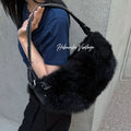 Chanel CC Logo Shoulder Bag Black Vintage