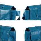 Bottega Veneta Cassette Cross Belt Bag Waist Pouch Maxi Intrecciato Leather Blue — view 7