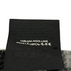 Gucci Shawl Black Dark Gray Light Blue Wool Scarf — view 3