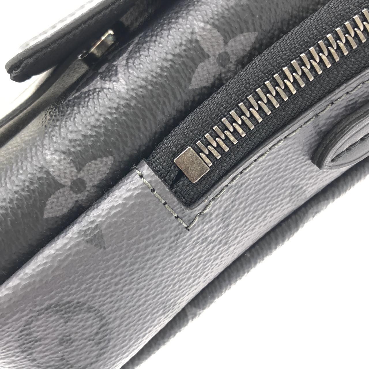 Louis Vuitton Monogram Eclipse Reverse Double Phone Pouch Shoulder Bag — view 5