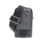 Louis Vuitton Monogram Eclipse Reverse Double Phone Pouch Shoulder Bag