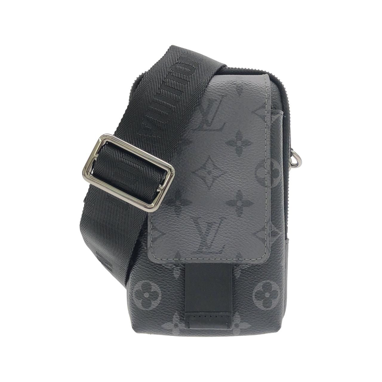 Louis Vuitton Monogram Eclipse Reverse Double Phone Pouch Shoulder Bag