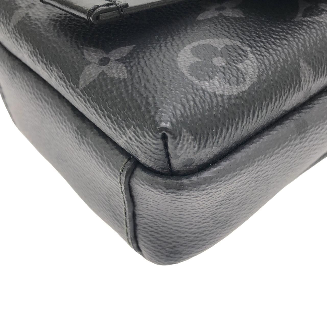Louis Vuitton Monogram Eclipse Reverse Double Phone Pouch Shoulder Bag — view 3