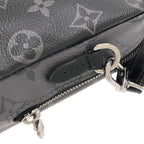 Louis Vuitton Monogram Eclipse Reverse Double Phone Pouch Shoulder Bag — view 4