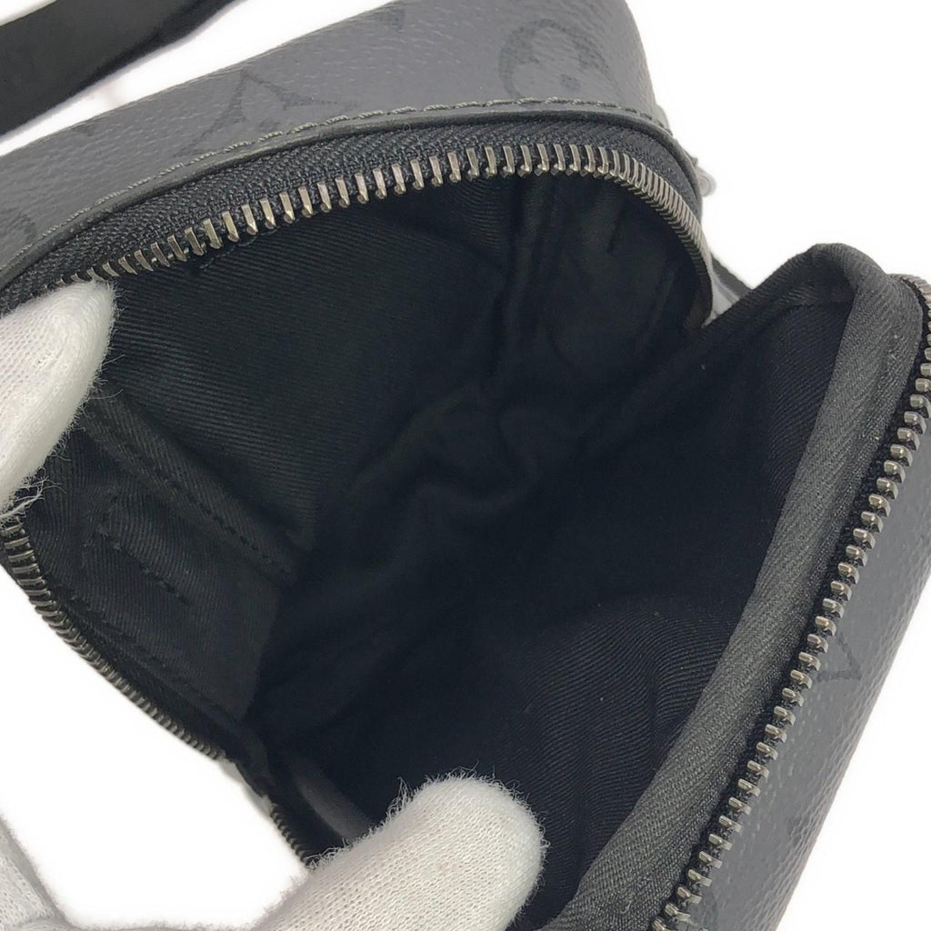 Louis Vuitton Monogram Eclipse Reverse Double Phone Pouch Shoulder Bag — view 7