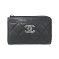 Chanel Card Case Card Holders Black