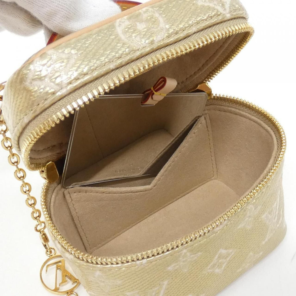 Louis Vuitton Monogram Laminated Jacquard Micro Vanity Shoulder Bag — view 5