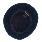 Prada Triangle Logo Velvet Bucket Hat — view 5
